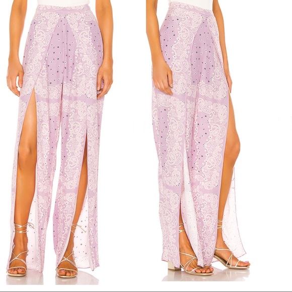 Lovers + Friends Ravenna Pant in Purple Bandana - Picture 2 of 15